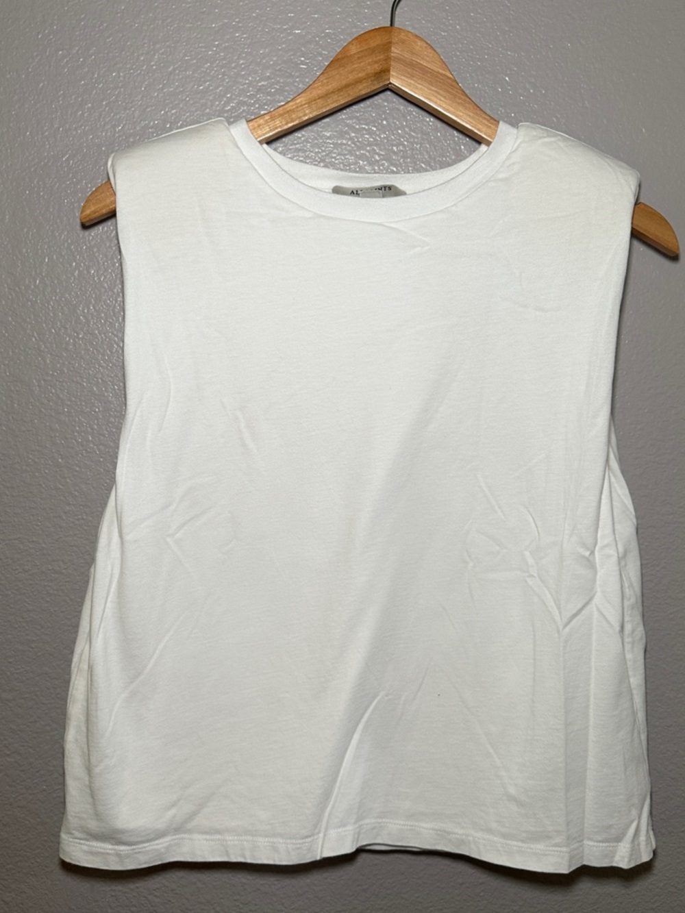 All Saints White Sleeveless Tank Top